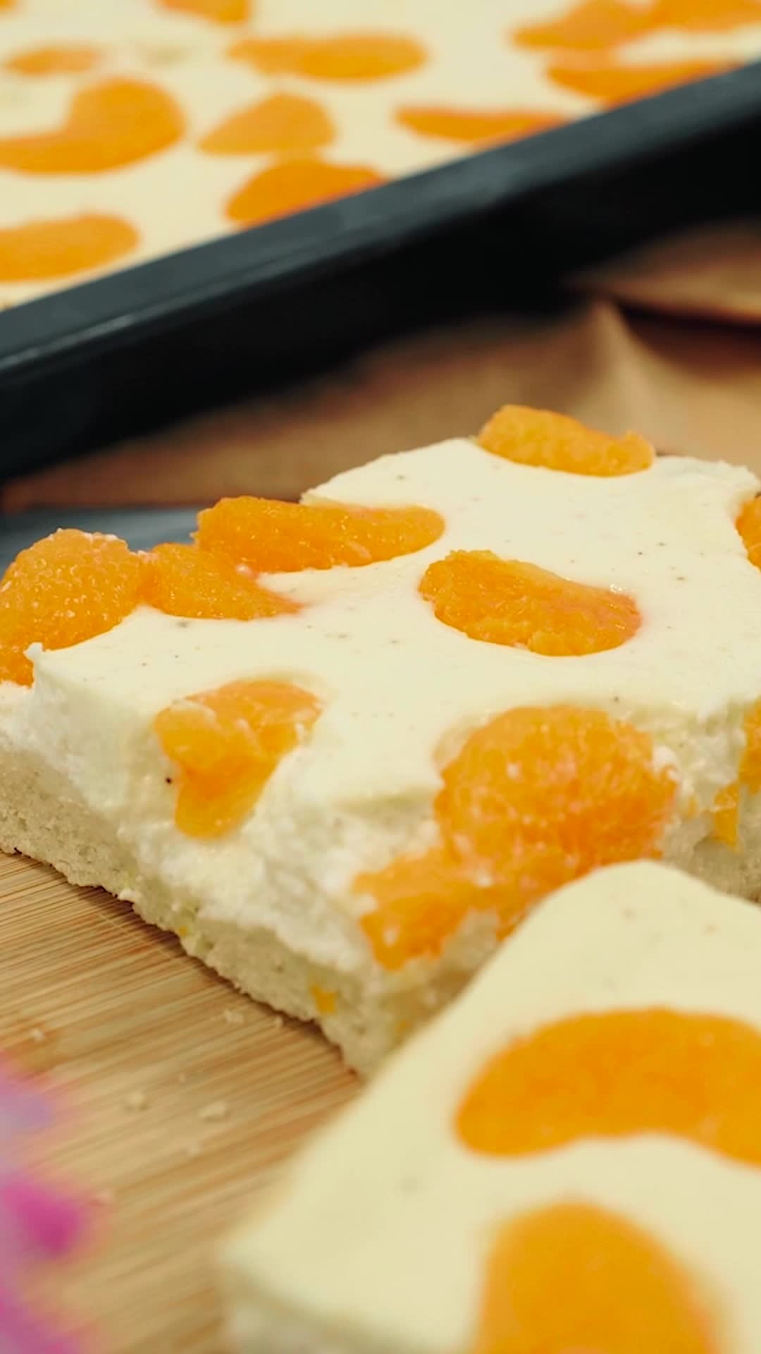 Creamy Mandarin Quark Sheet Cake