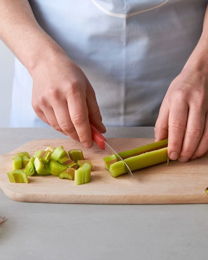 Quick Rhubarb Sheet Cake