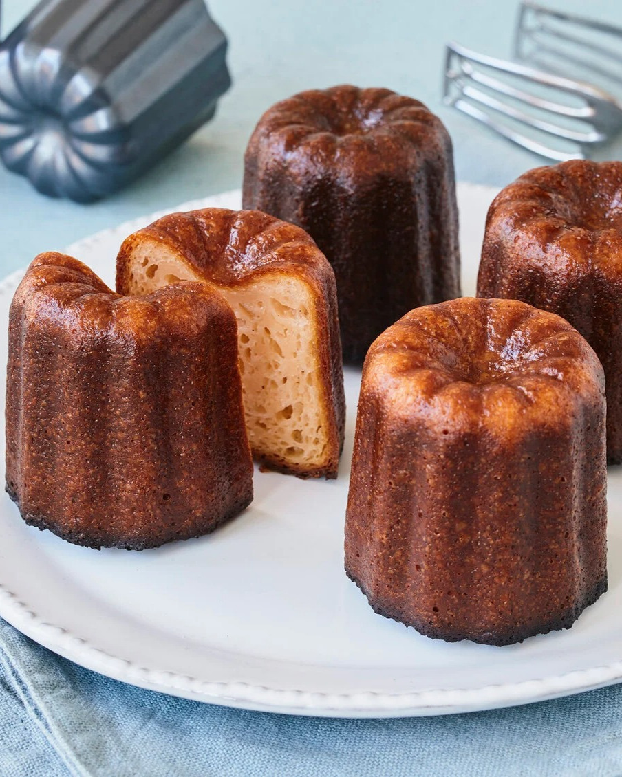 Classic French Canelés with Rum and Vanilla