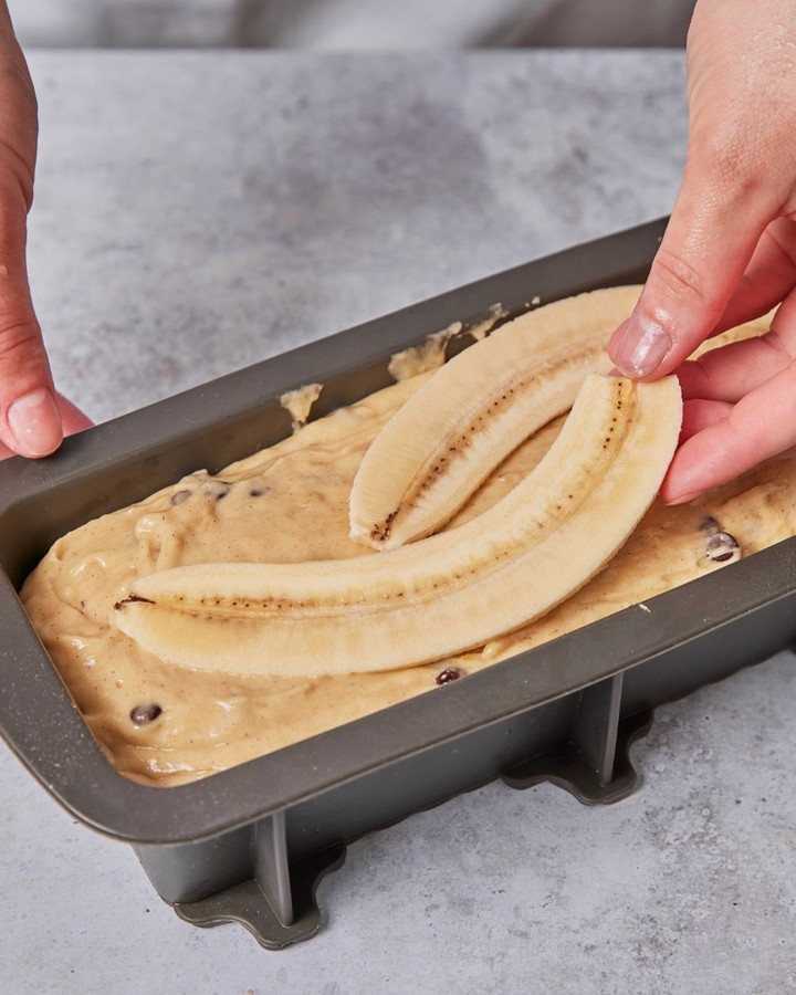 Moist Chocolate Chip Banana Bread Loaf