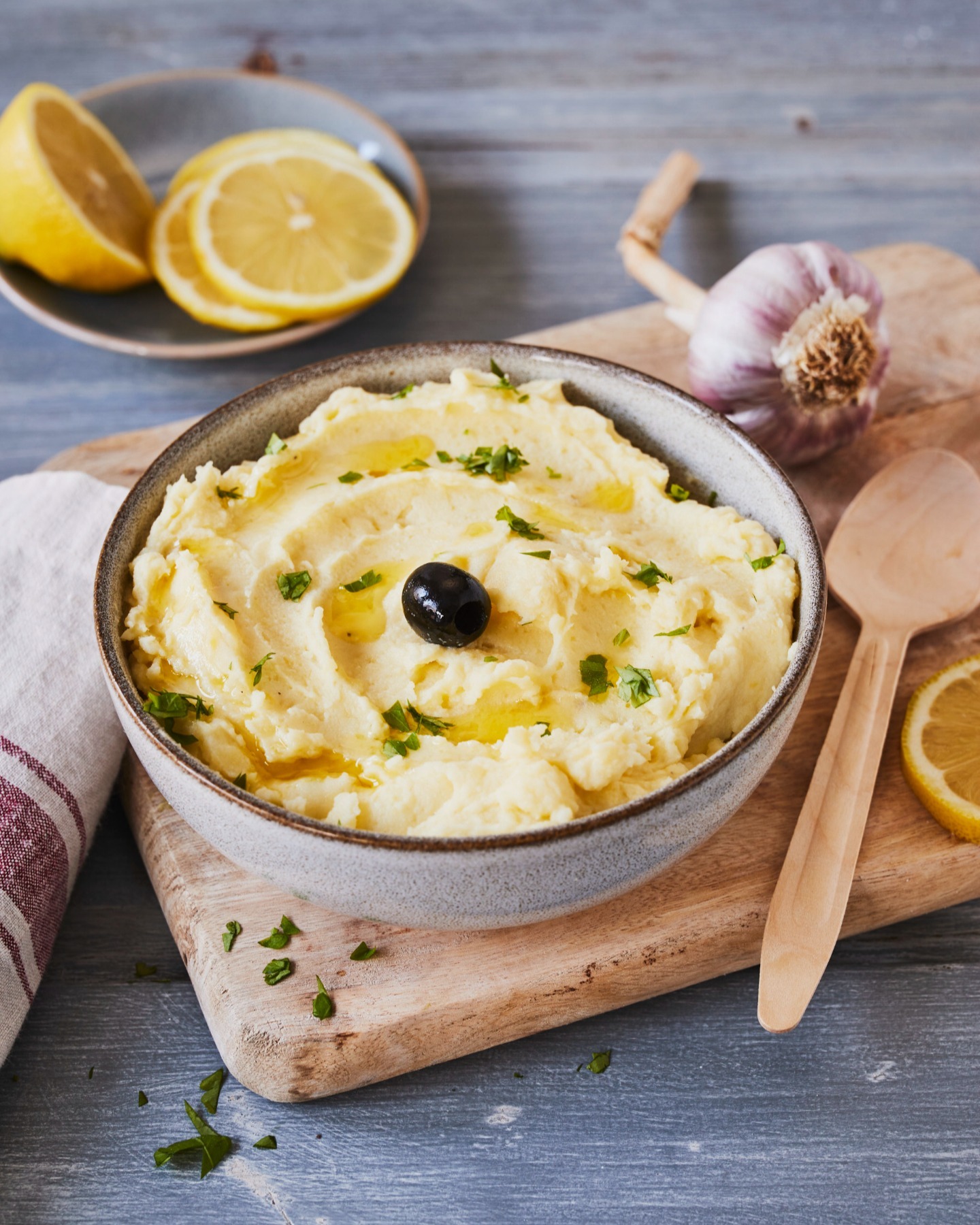 Traditional Greek Potato Garlic Dip