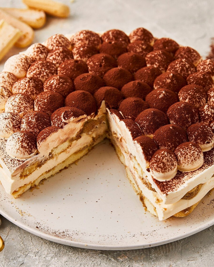 Creamy Tiramisu Cake with Espresso and Mascarpone