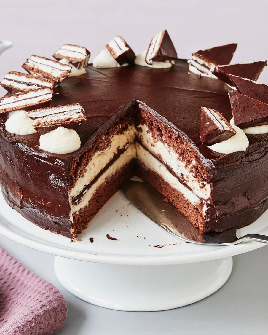 Kinder Penguin Chocolate Layer Cake