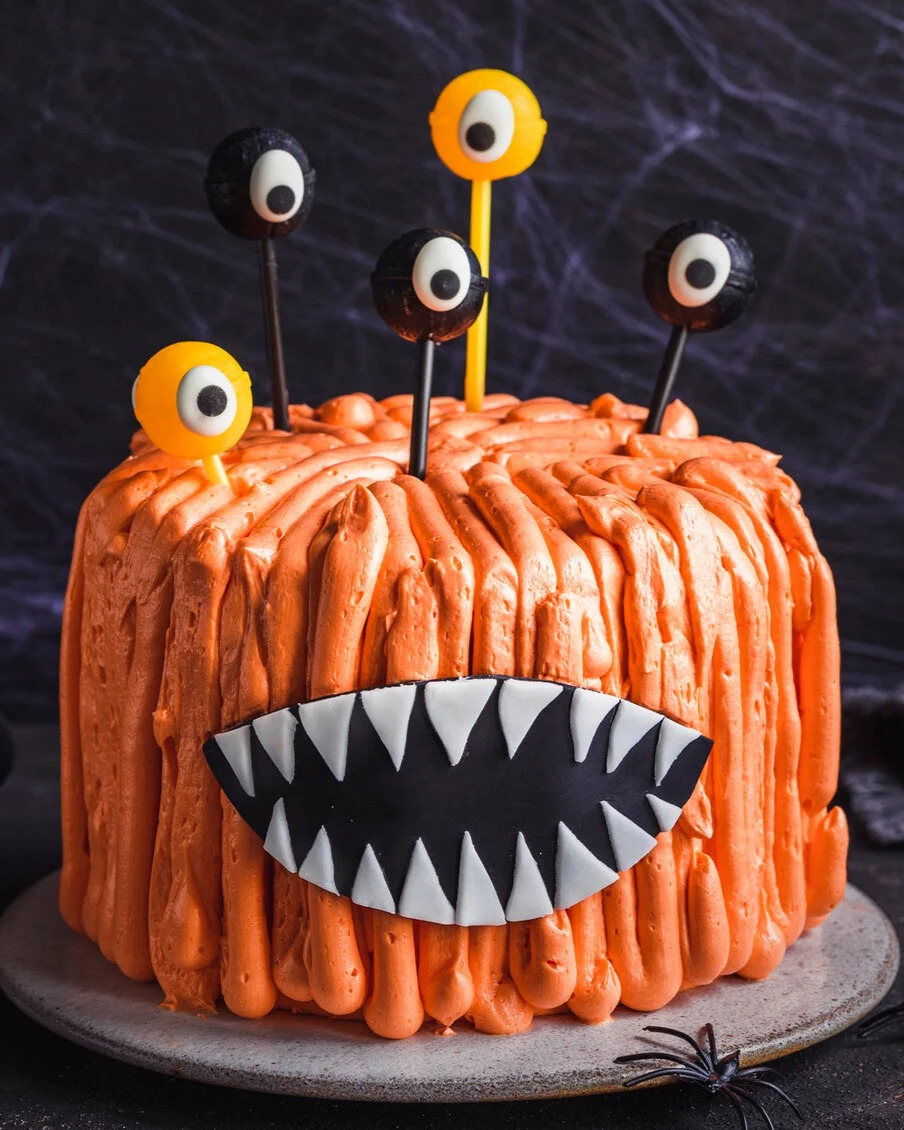 Spooky Halloween Monster Layer Cake