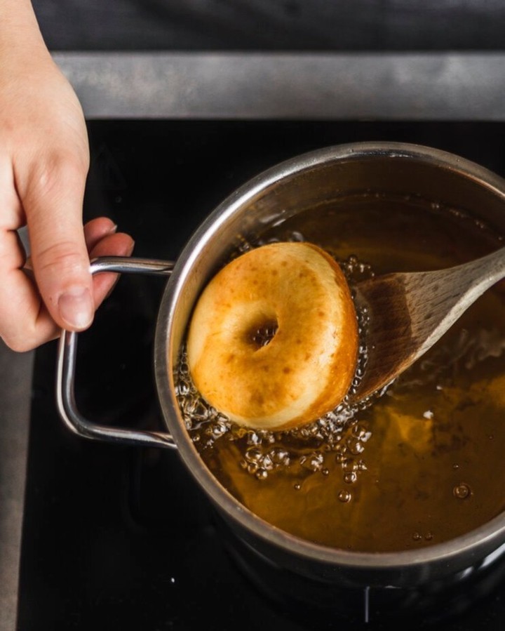 Classic Homemade American Donuts with Glaze and Toppings