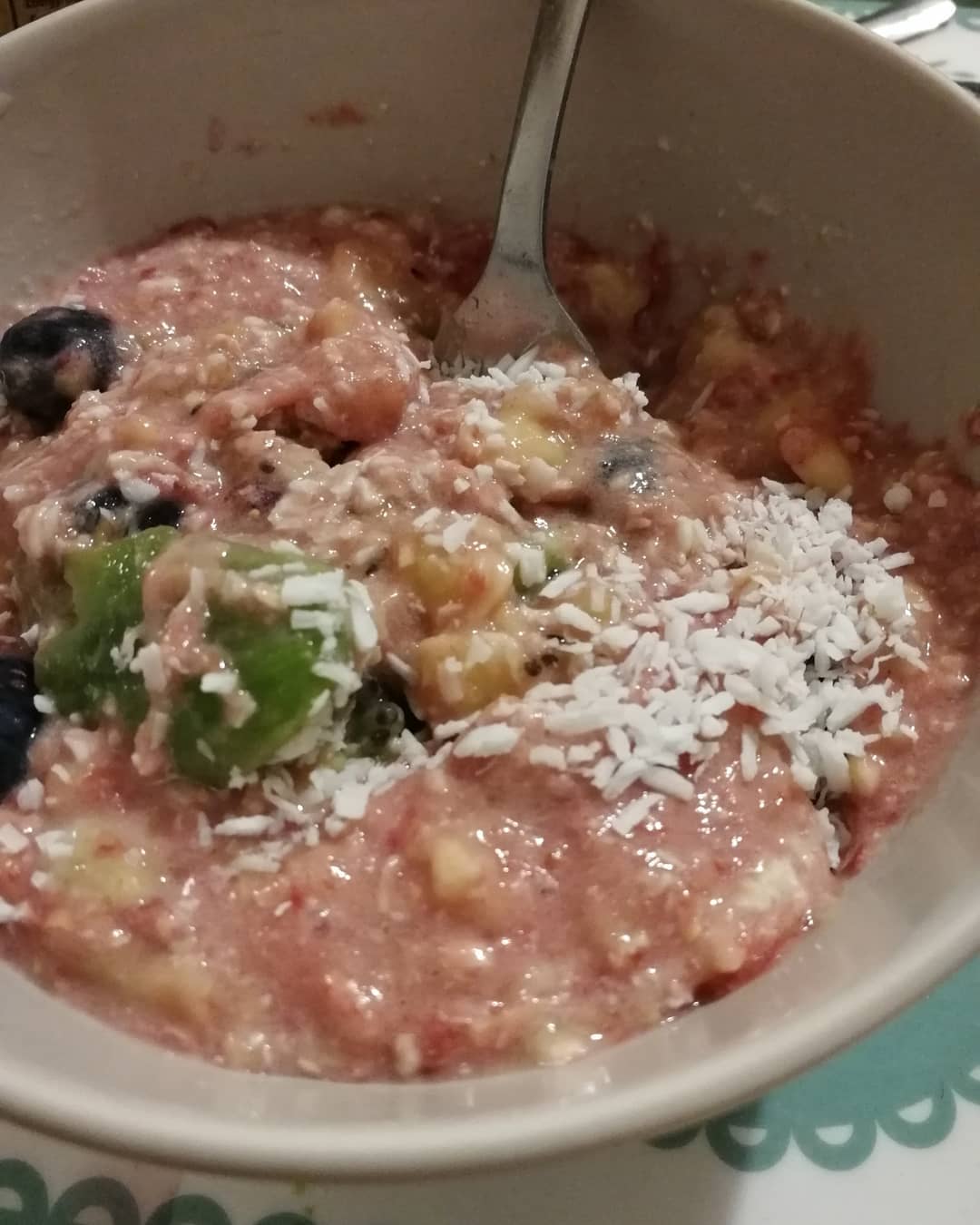 Lazy Porridge with Fresh Fruits and Nuts