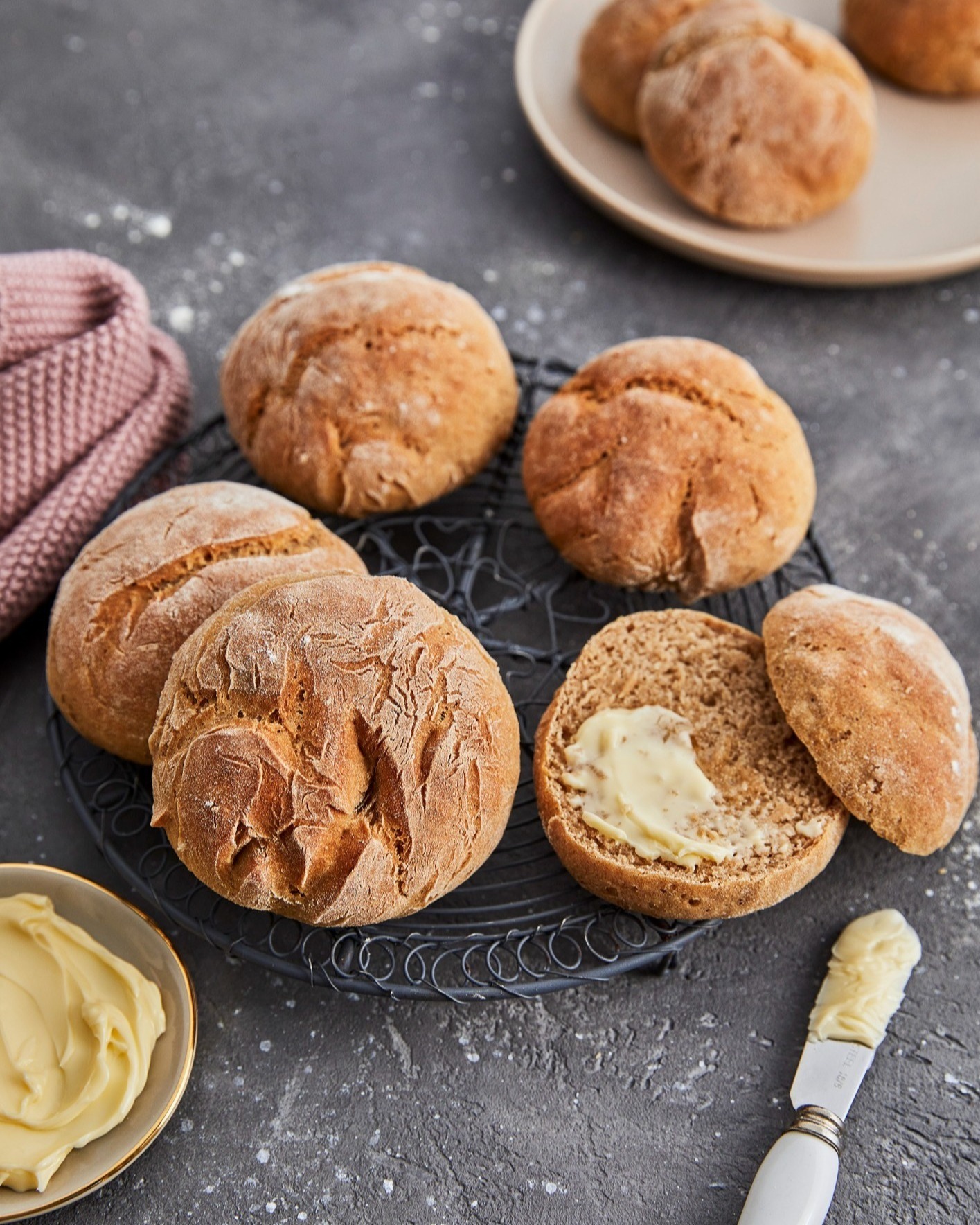 Easy Fluffy Sourdough Rolls for Breakfast
