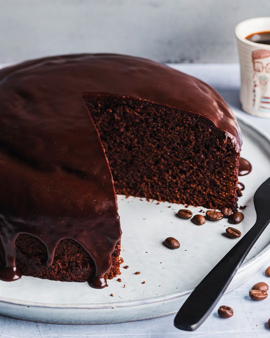 Espresso Cake with Rich Chocolate Glaze