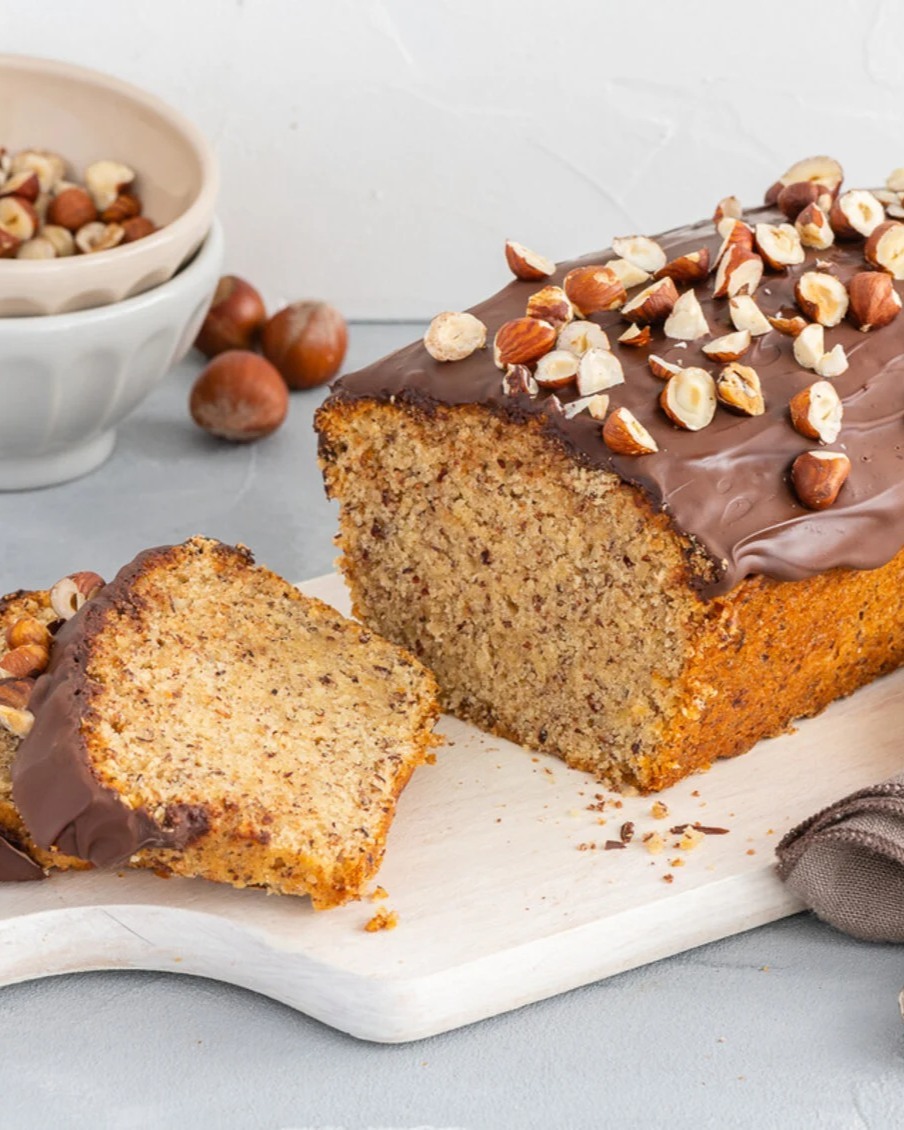 Vegan Hazelnut Cake with Chocolate Glaze