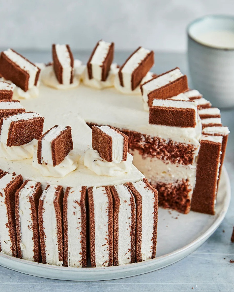 Easy German Milk Slice Cake