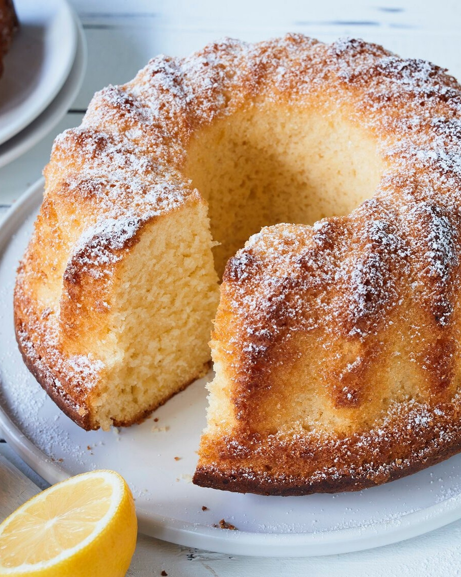 Moist Lemon Yogurt Bundt Cake