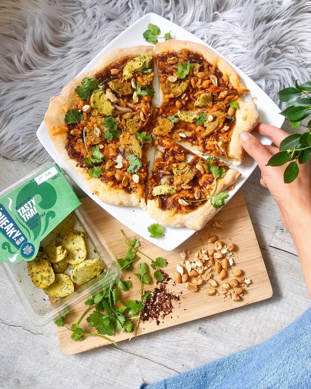 Vegan Thai Style Pizza