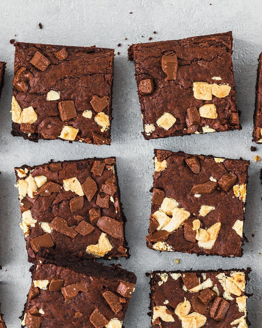 Moist Triple Chocolate Brownies