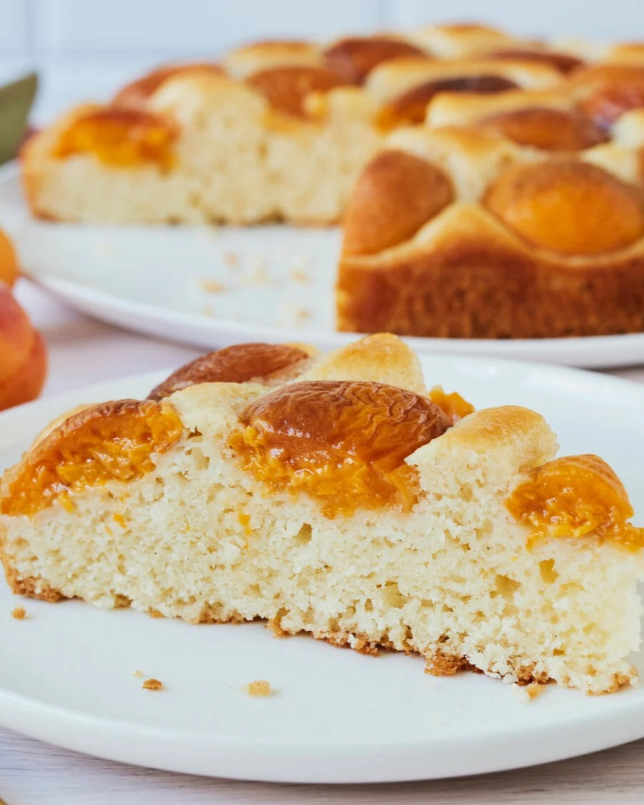 Moist Fluffy Vegan Apricot Coconut Cake