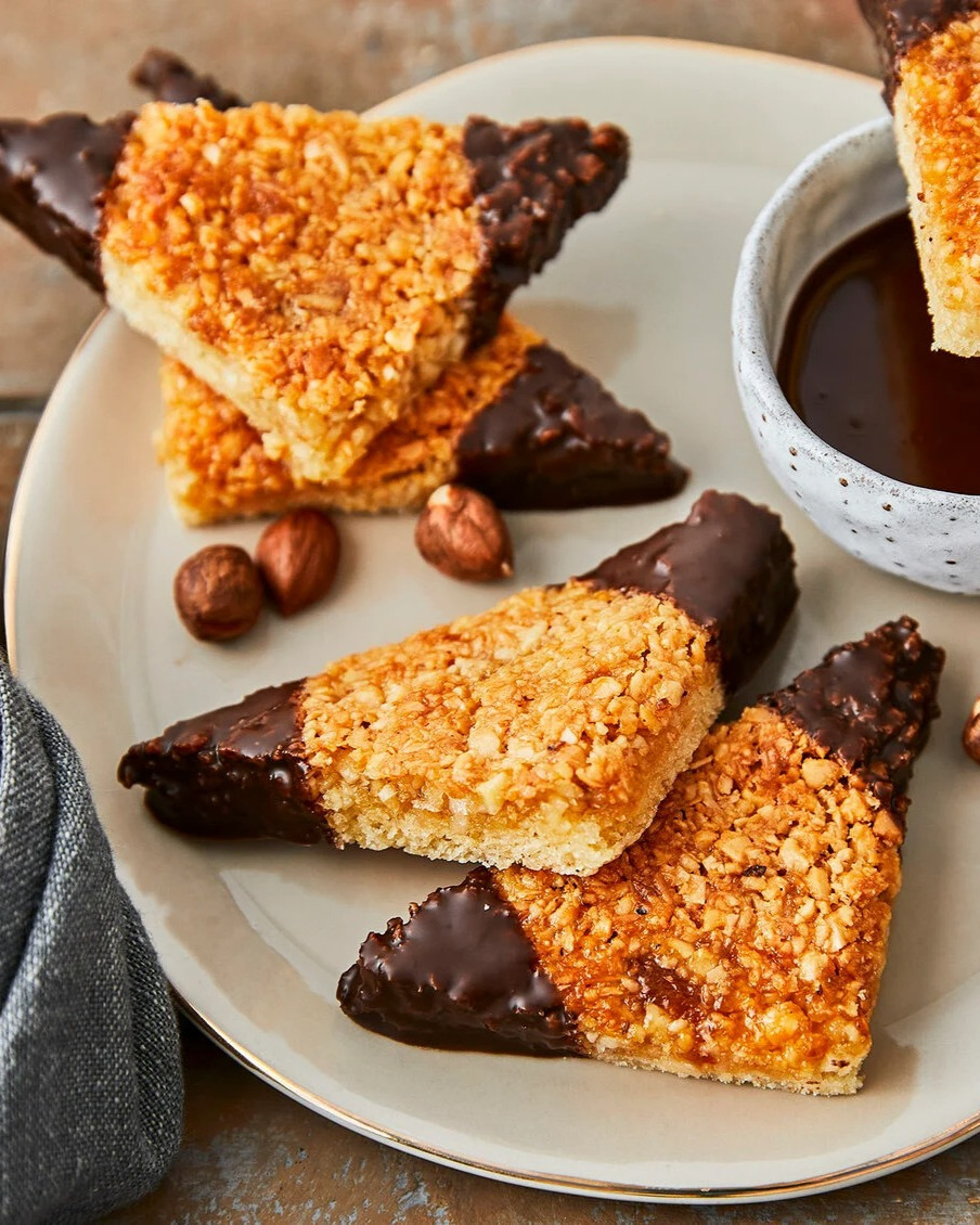 Classic Vegan Nut Corners with Chocolate
