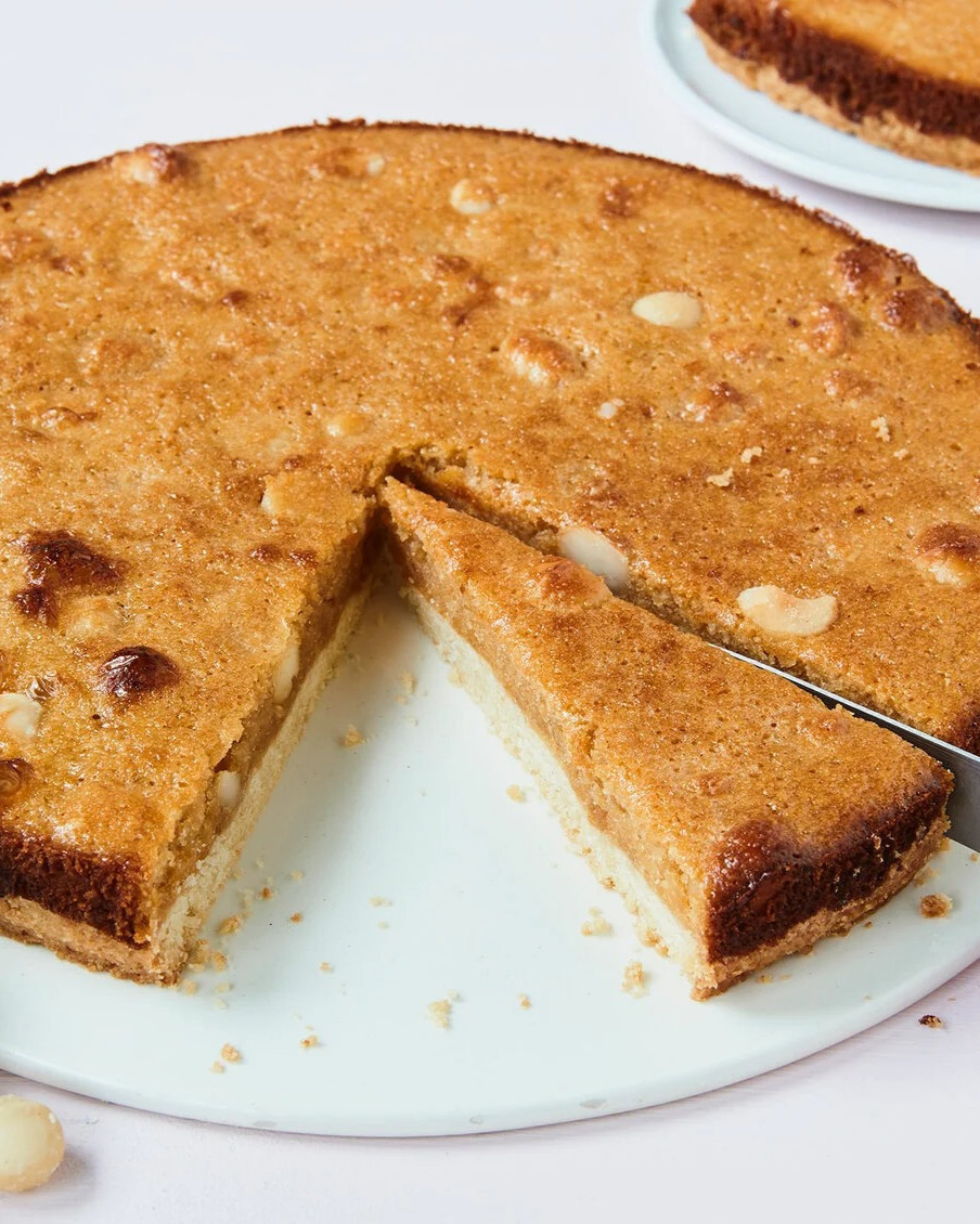 Moist Caramel Macadamia Cake