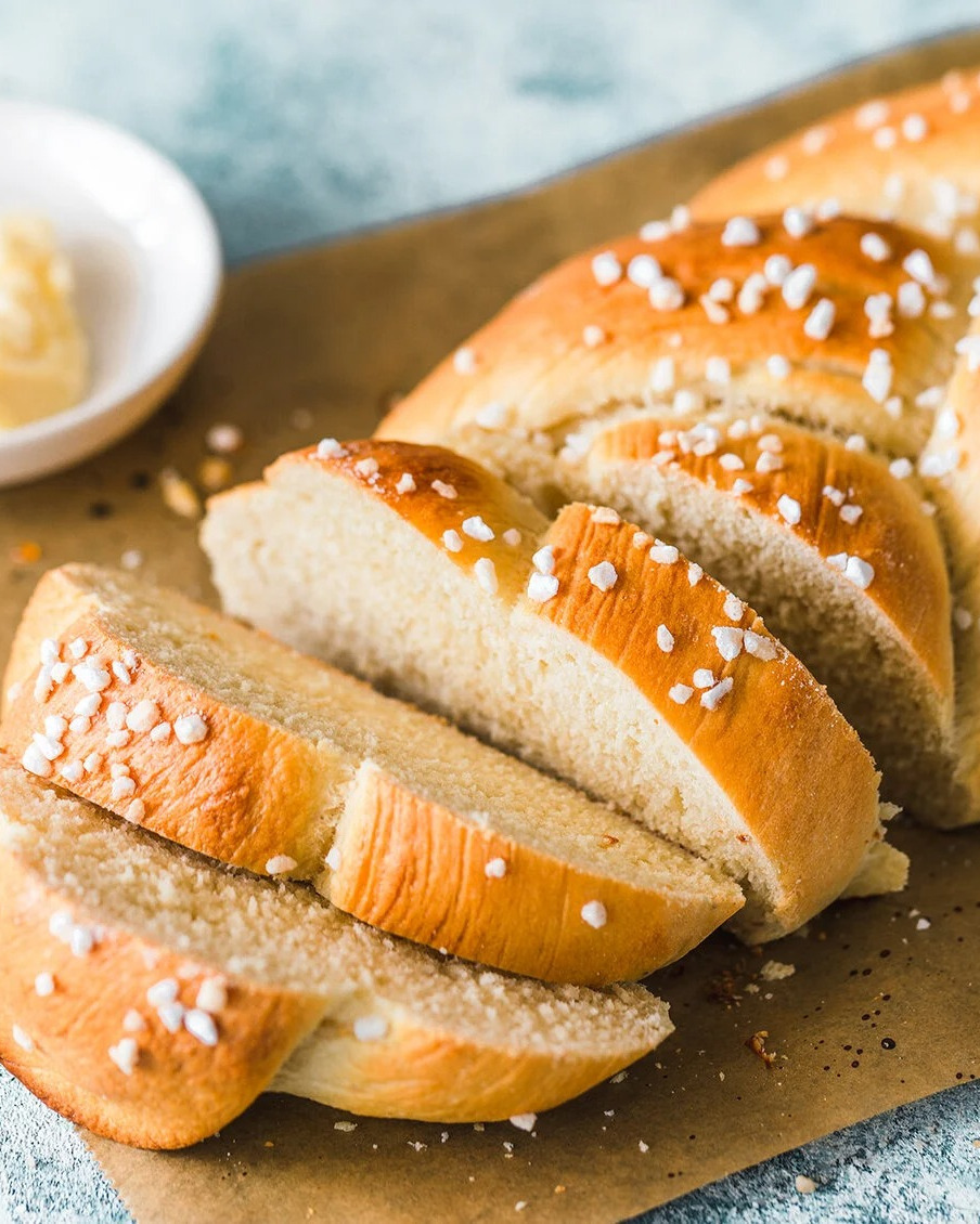 Classic German Braided Yeast Bread