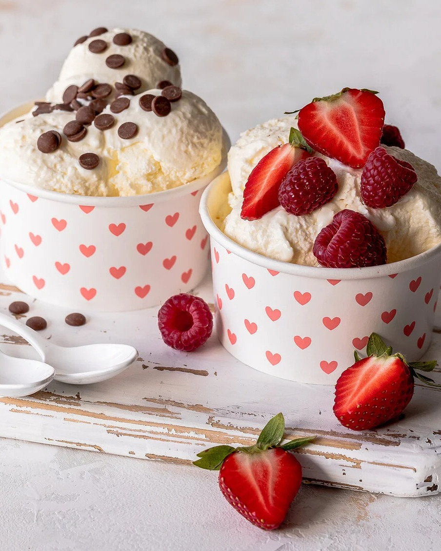 Creamy Homemade Frozen Yogurt with Fresh Toppings