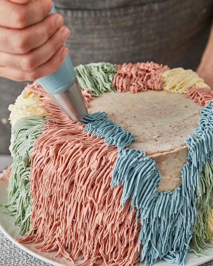 Shag Cake with Pastel Buttercream