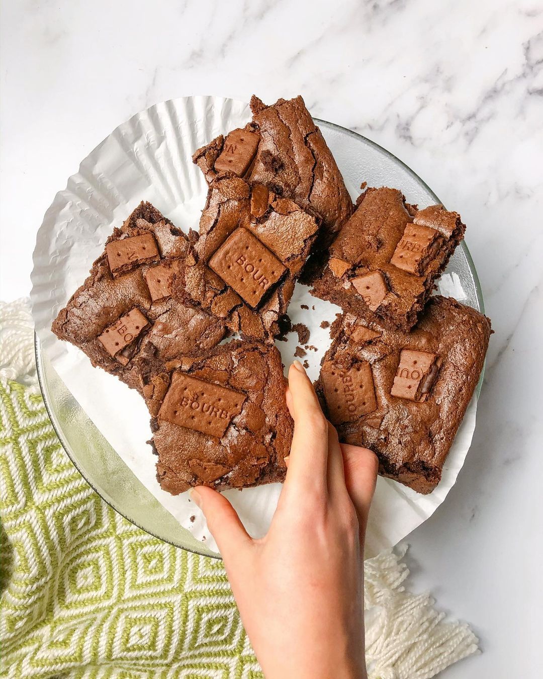 Vegan Bourbon Biscuit Brownies