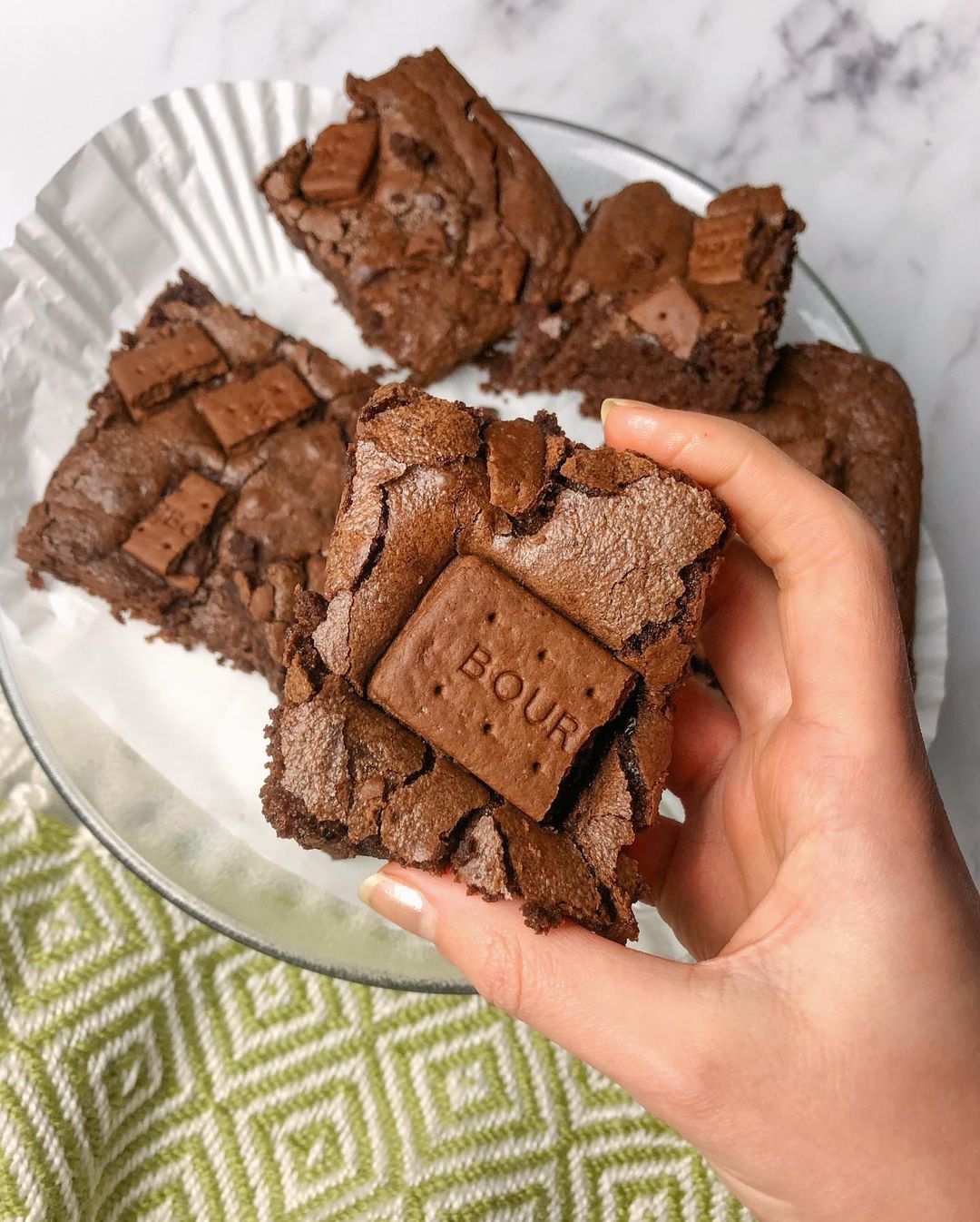Vegan Bourbon Biscuit Brownies