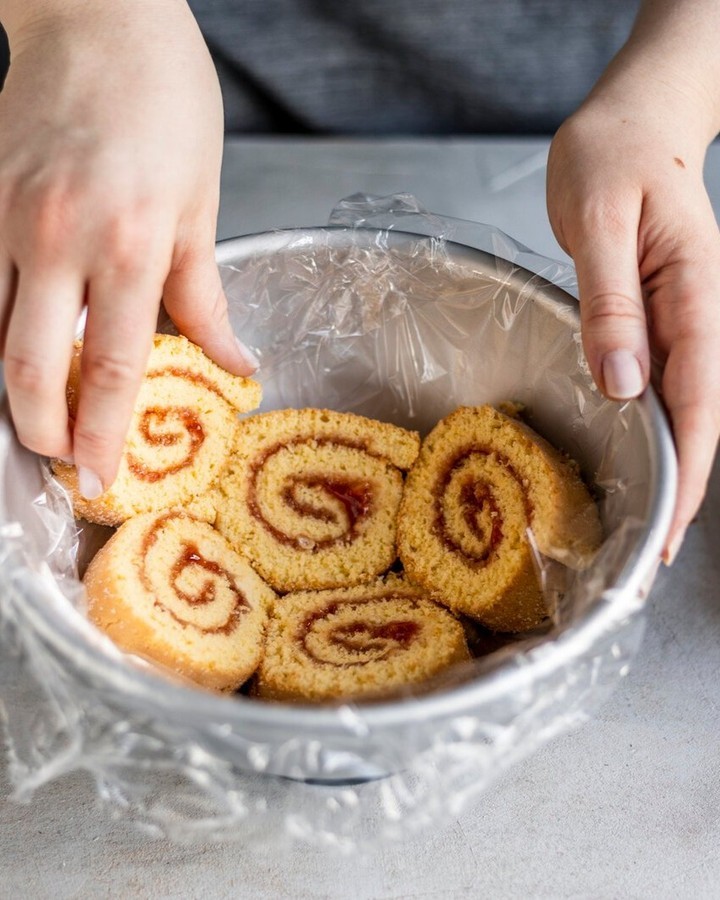 Strawberry Charlotte Dessert Roll