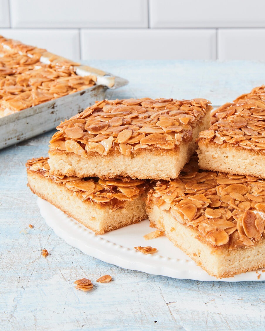 Easy Almond Topped Sheet Cake