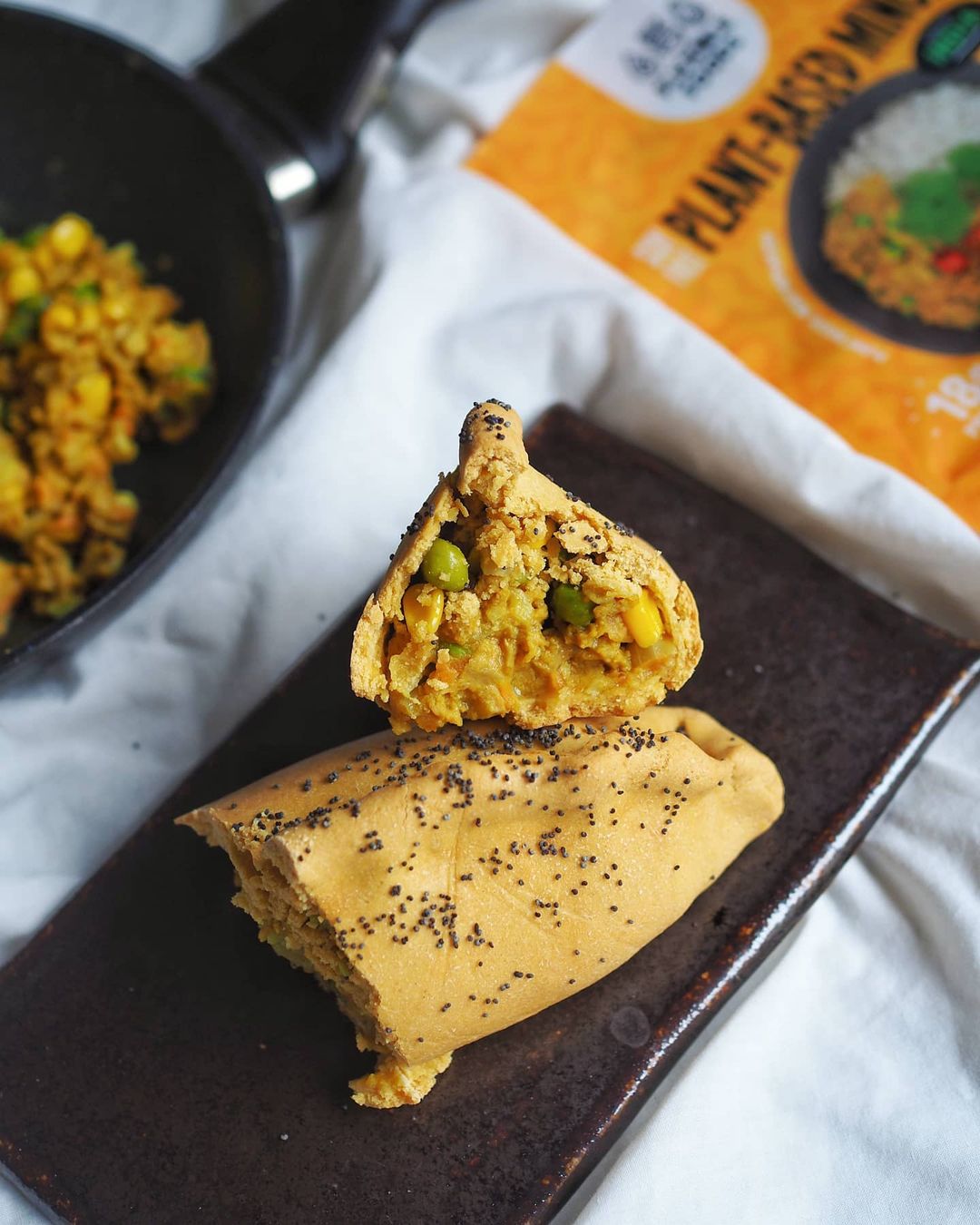 Giant Plant-Based Mince Samosas