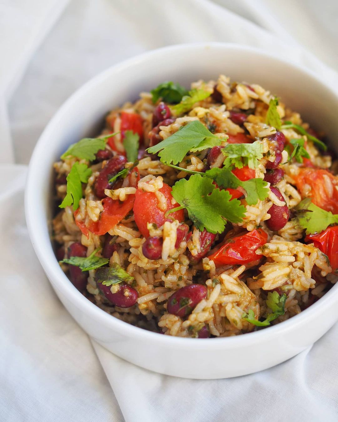 Pesto Rice and Beans