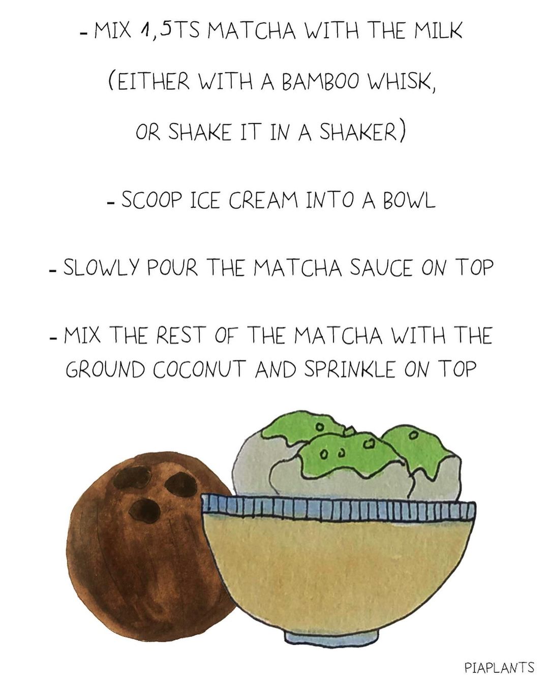 Matcha Green Tea Coconut Ice Cream Treat