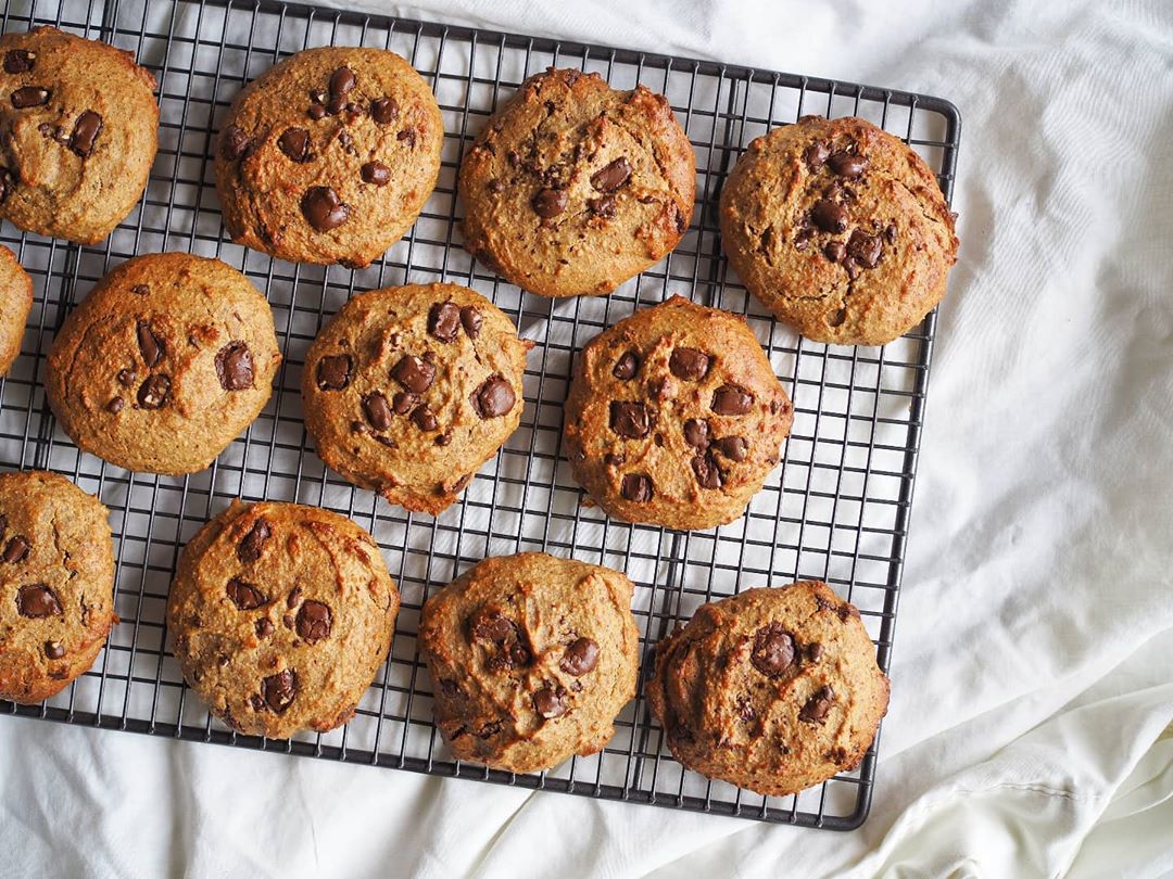 Peanut Butter Banana Chocolate Chunk Cookies