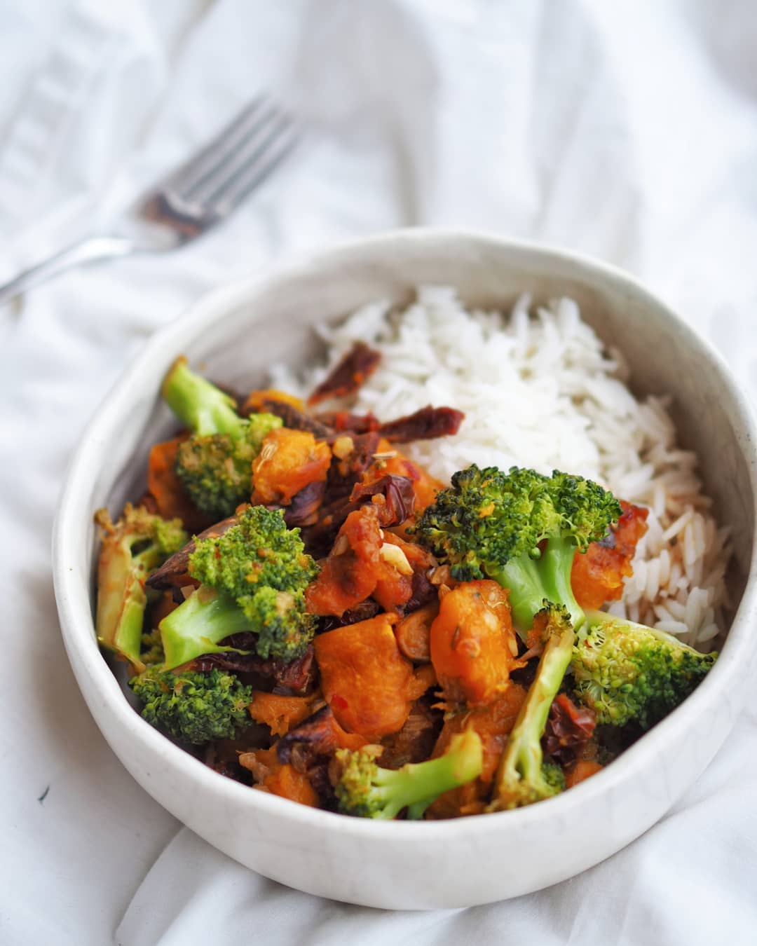 Pumpkin and Broccoli Stir-Fry