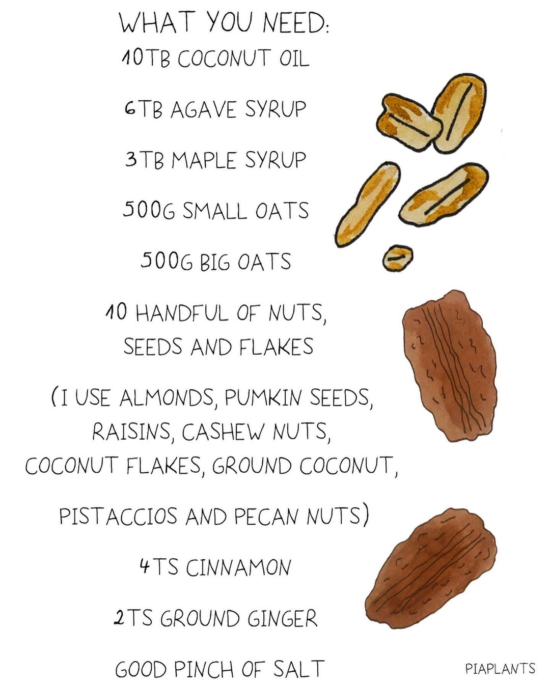Home made granola