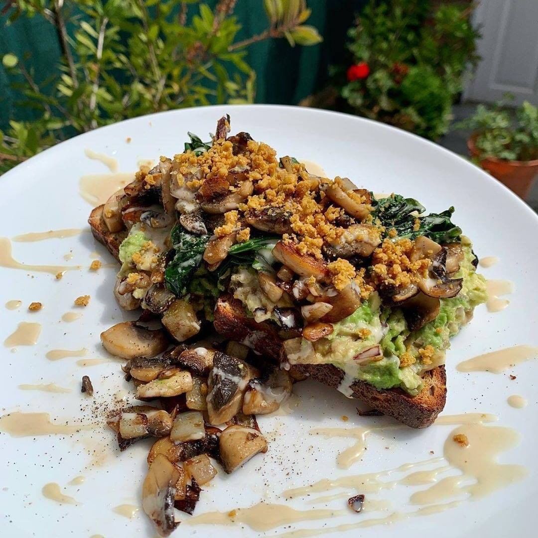 Avocado Toast with Pili Nut Parmesan