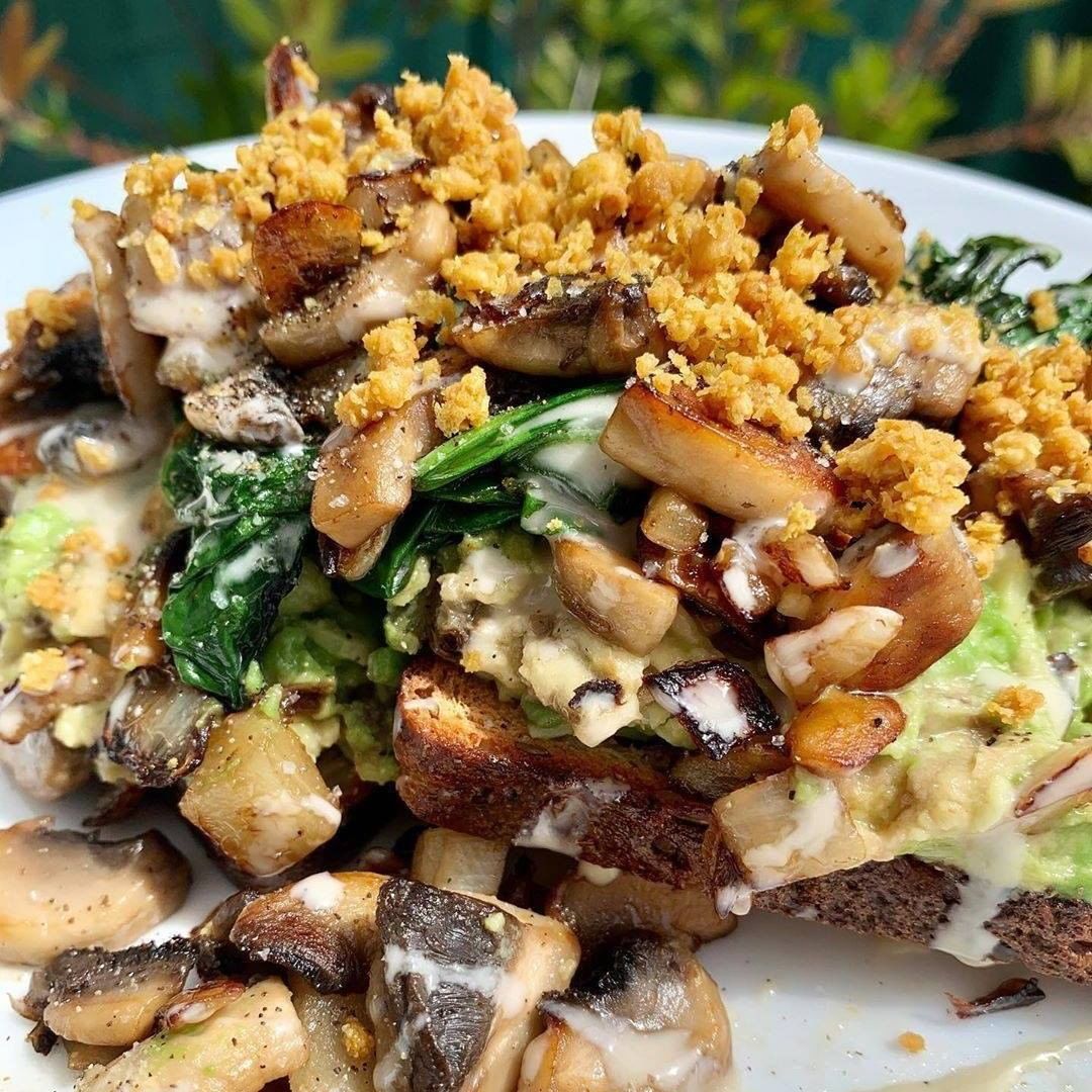 Avocado Toast with Pili Nut Parmesan