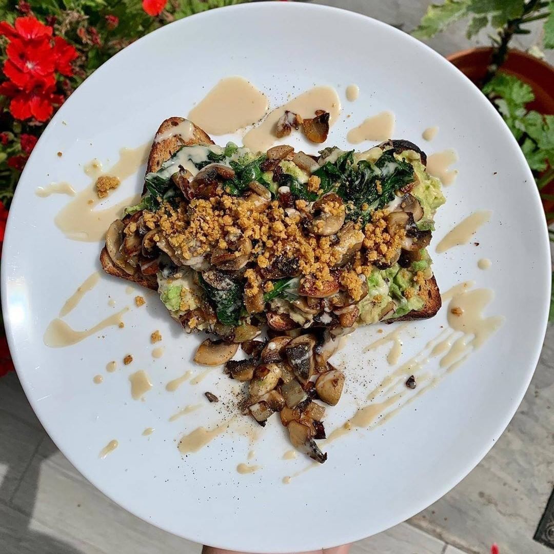 Avocado Toast with Pili Nut Parmesan