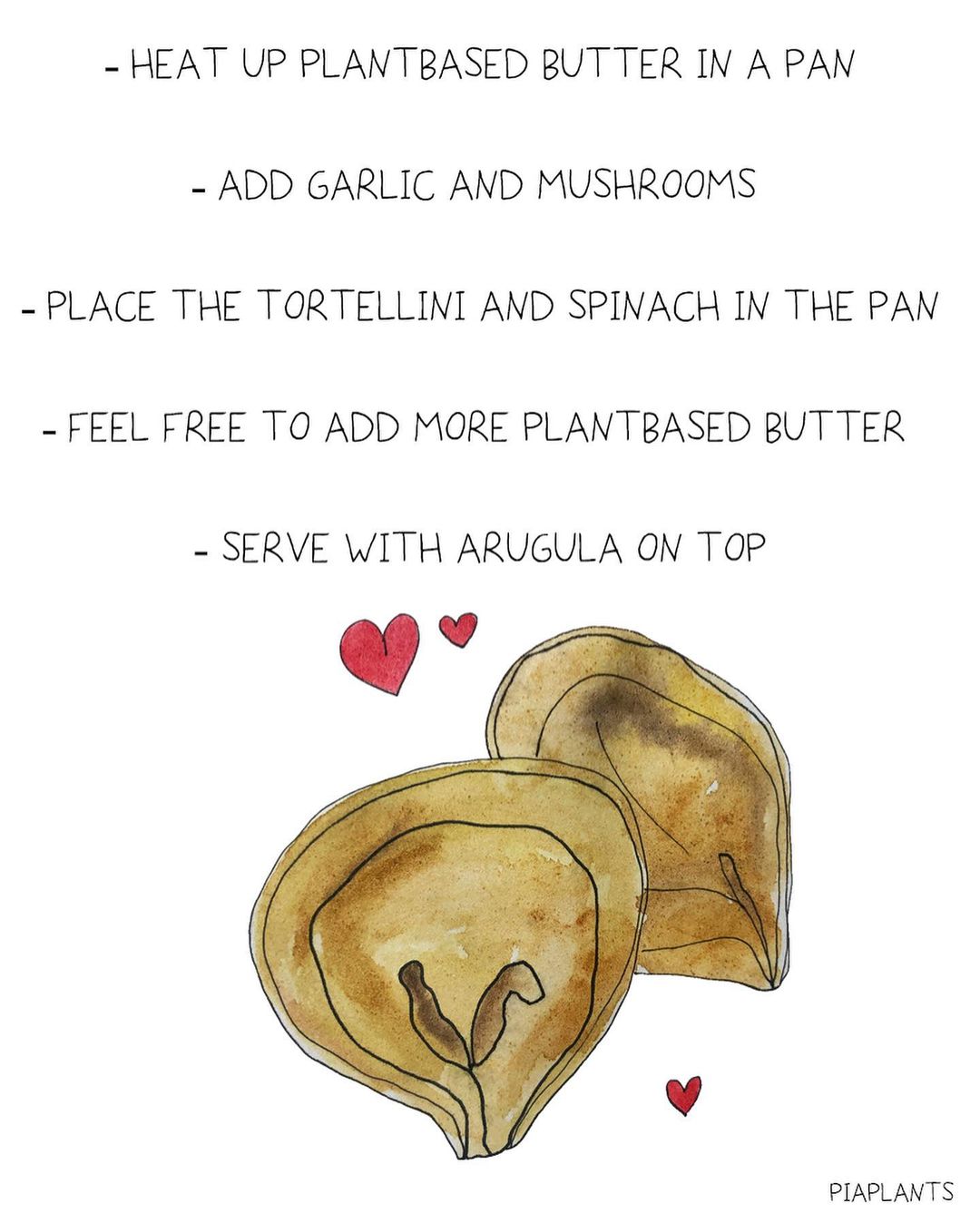 spinach cashew tortellini