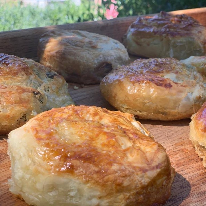 Pili Nut Cheese and Spinach Boreks