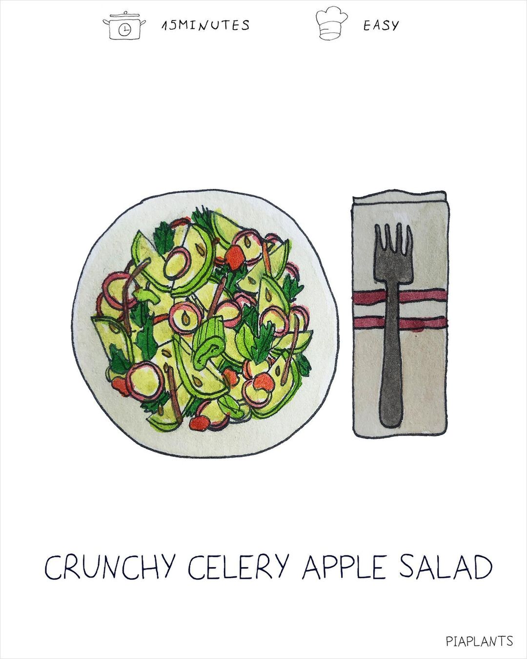 Crunchy Celery Apple Salad