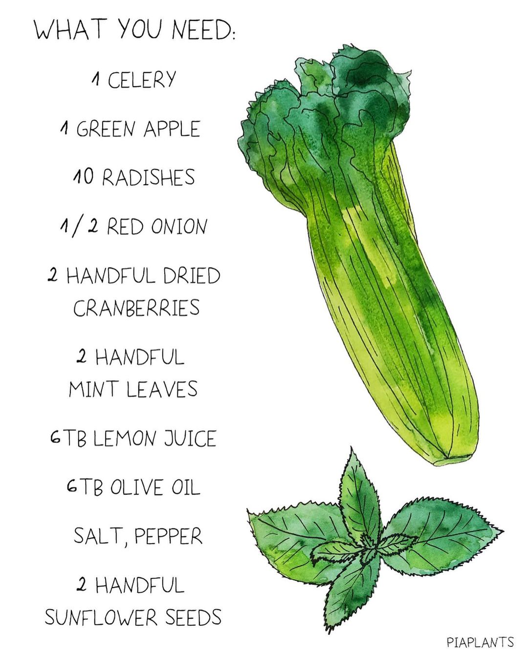 Crunchy Celery Apple Salad