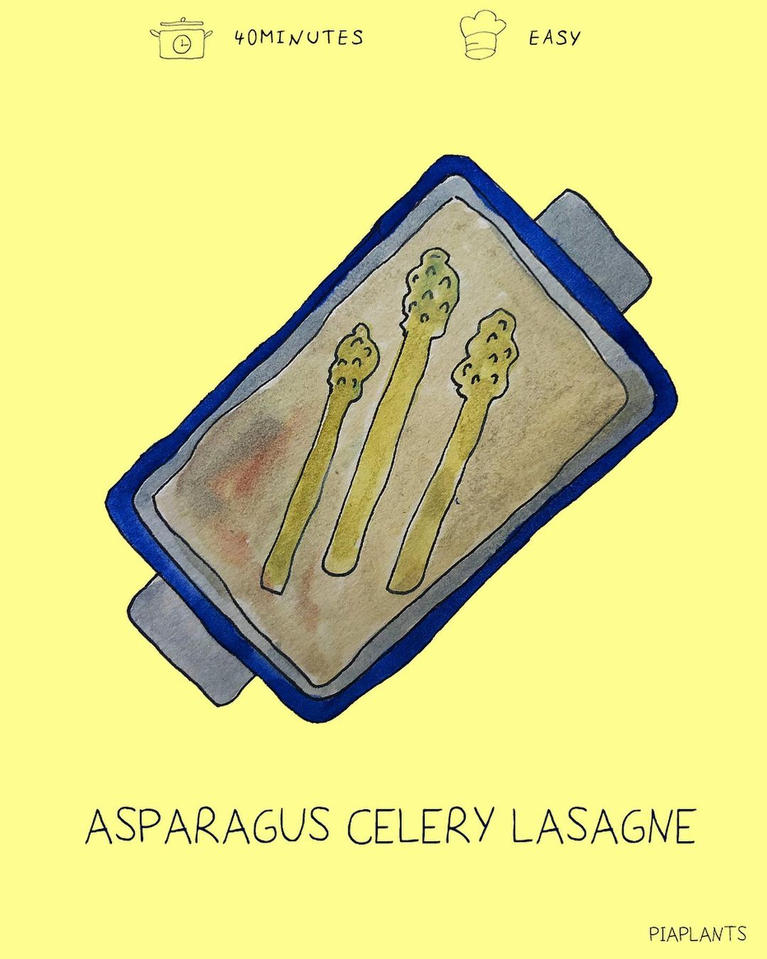Weird Asparagus Lasagne with Celery and Herbs