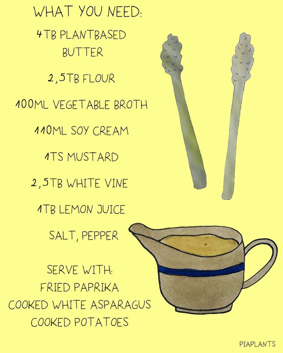 Vegan Hollandaise Sauce for Asparagus