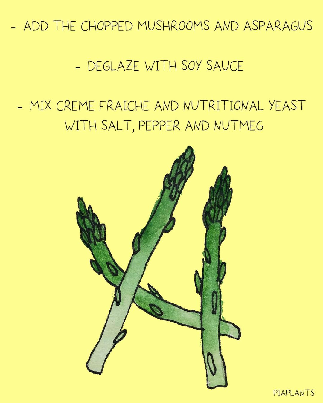Asparagus Mushroom Tarte