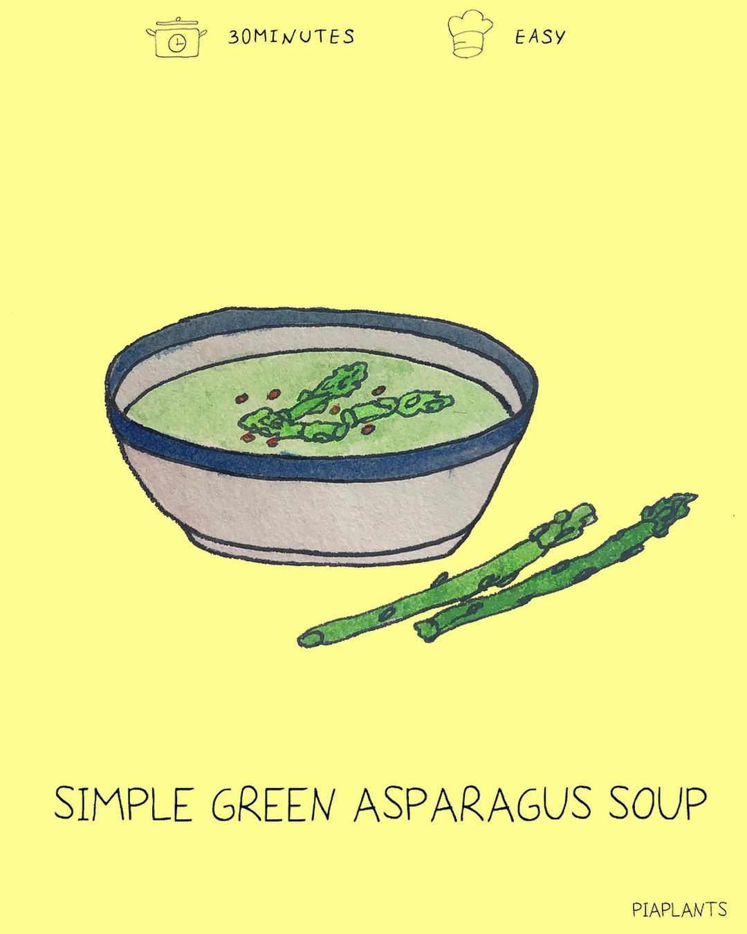 Easy Creamy Asparagus Vegetable Soup