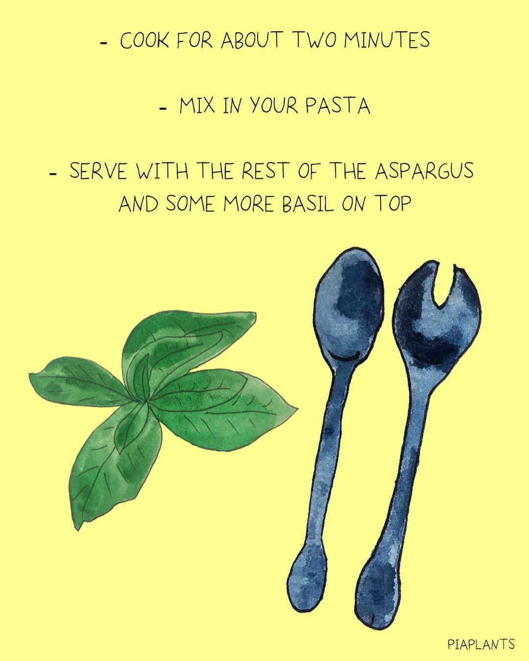 Asparagus and Basil Pasta with Creamy Sauce