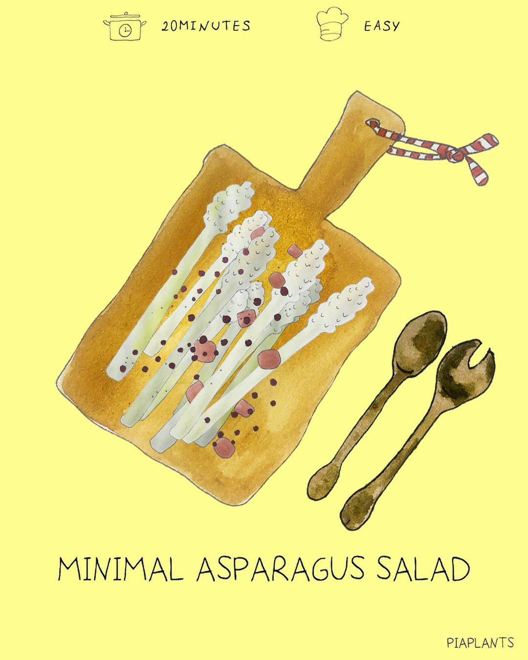 White Asparagus Salad with Lemon Dressing