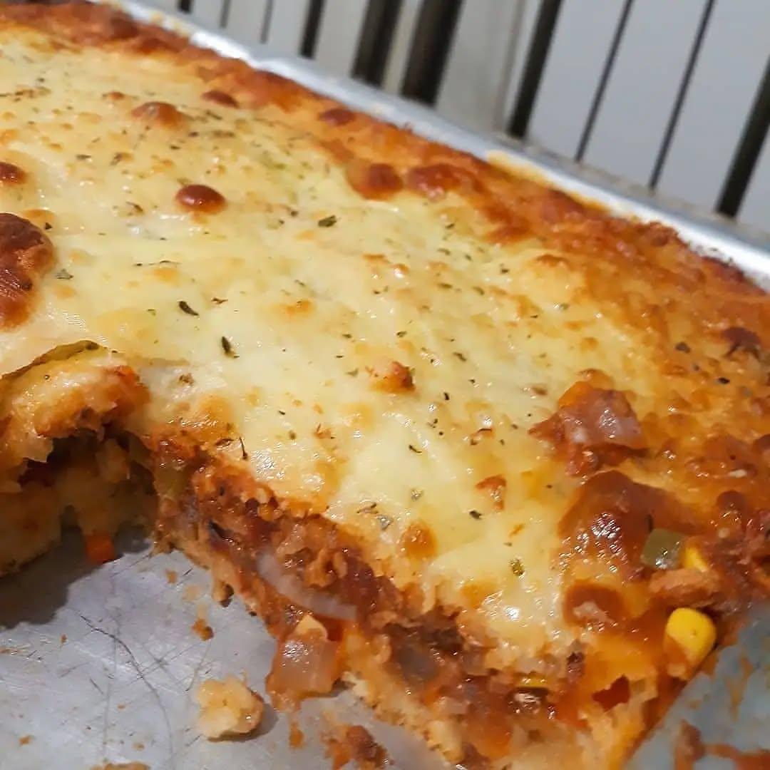 Baked Sardine Vegetable Pie with Mozzarella