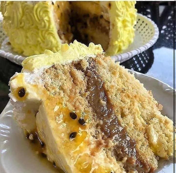 Brazilian Passion Fruit Mousse Cake