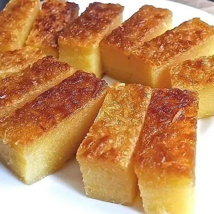 Traditional Brazilian Raw Cassava Coconut Cake