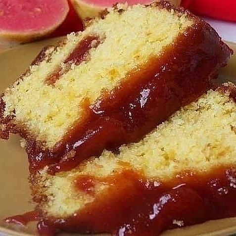 Brazilian Cornmeal Cake with Guava